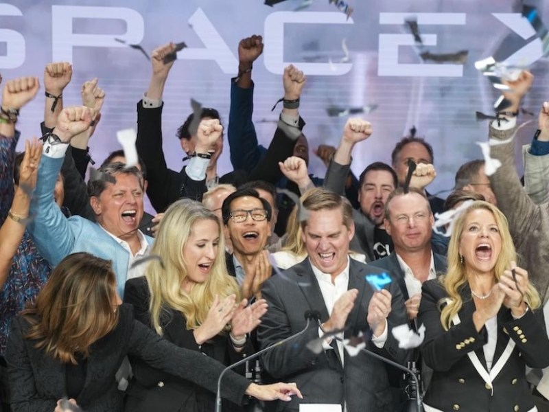 SpaceX Goes Public with Historic IPO, Stock Surges Nearly 20% on First Day