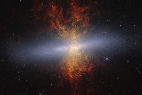Webb Telescope Pierces Through Dust to Reveal 16.5 Million Stars in the Cigar Galaxy