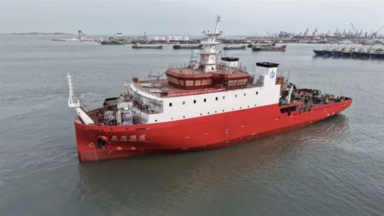 China’s First Maritime Space Launch Command Vessel Dongfang Hengyuan Launches
