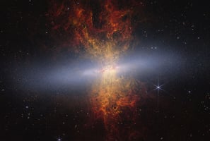 Webb Telescope Pierces Through Dust to Reveal 16.5 Million Stars in the Cigar Galaxy